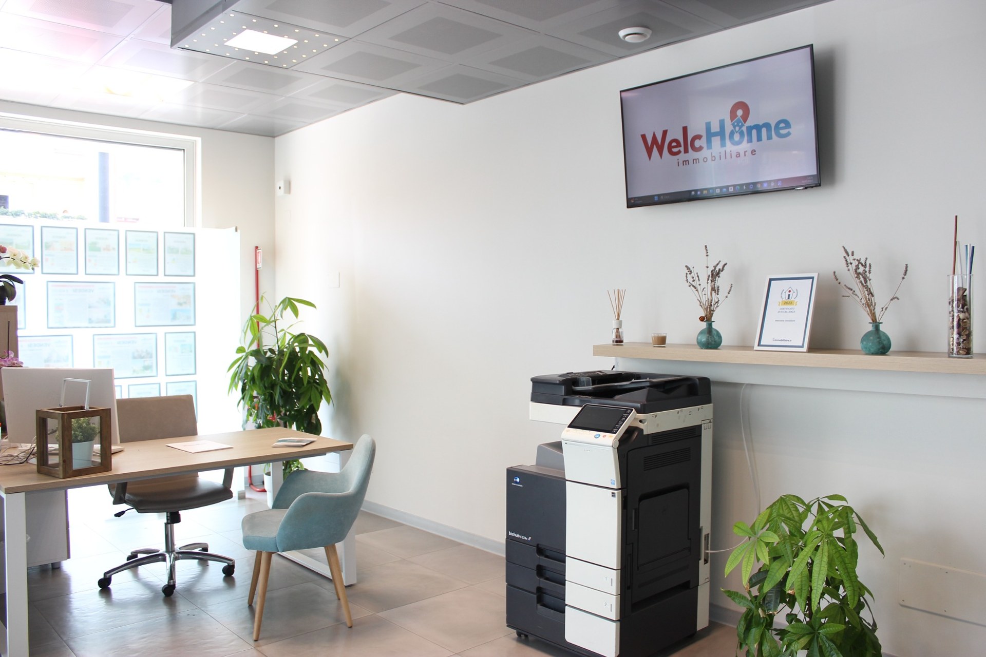 Le postazioni di consulenza nella sede reale di WelcHome
